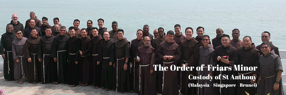 Franciscan friars gather at the assembly in preparation for Chapter.