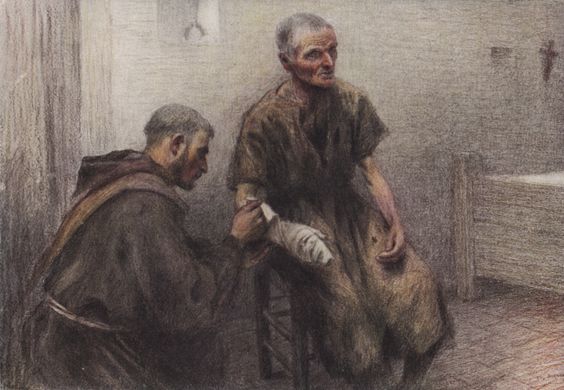 Francis and the Leper